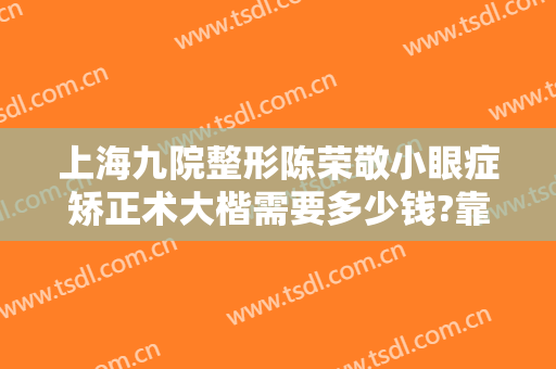 上海九院整形陈荣敬小眼症矫正术大楷需要多少钱?靠谱吗?