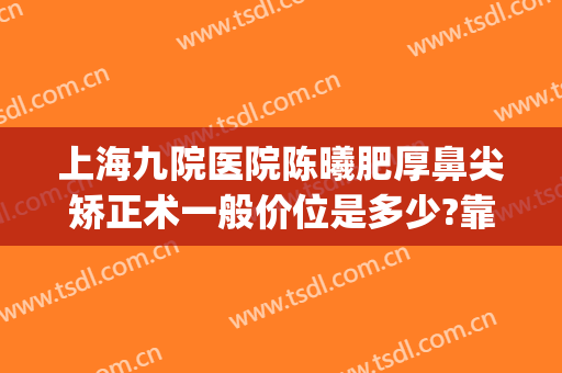上海九院医院陈曦肥厚鼻尖矫正术一般价位是多少?靠谱吗?(上海九院隆鼻医生推荐)