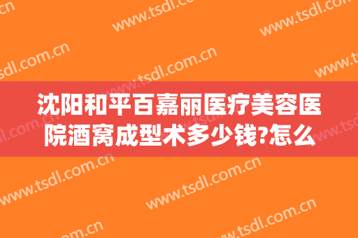 沈阳和平百嘉丽医疗美容医院酒窝成型术多少钱?怎么样?(沈阳丽佳整形医院)