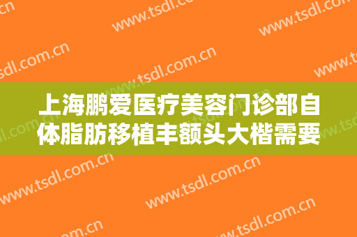 上海鹏爱医疗美容门诊部自体脂肪移植丰额头大楷需要多少费用?怎么样?