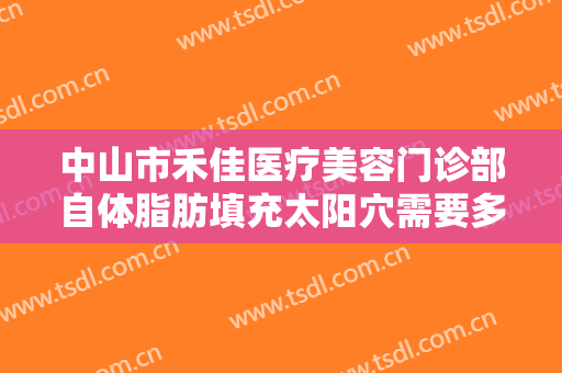 中山市禾佳医疗美容门诊部自体脂肪填充太阳穴需要多少费用?贵不贵?