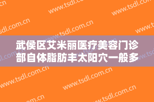 武侯区艾米丽医疗美容门诊部自体脂肪丰太阳穴一般多少钱?效果怎么样?