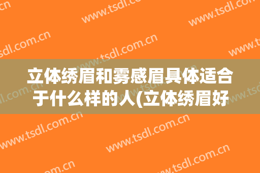 立体绣眉和雾感眉具体适合于什么样的人(立体绣眉好还是雾眉好)