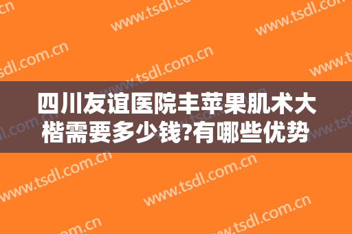 四川友谊医院丰苹果肌术大楷需要多少钱?有哪些优势?