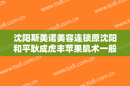 沈阳斯美诺美容连锁原沈阳和平耿成虎丰苹果肌术一般价位是多少钱?效果怎么样?