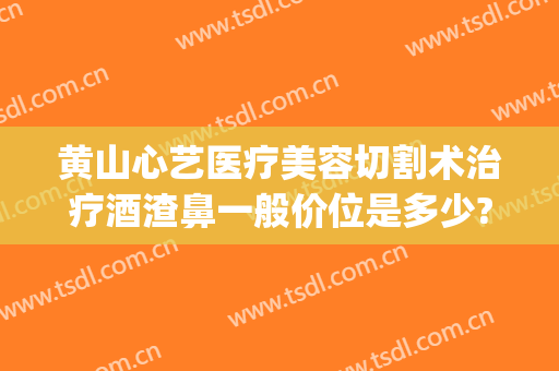 黄山心艺医疗美容切割术治疗酒渣鼻一般价位是多少?靠谱吗?(黄山心艺整形医院怎么样)