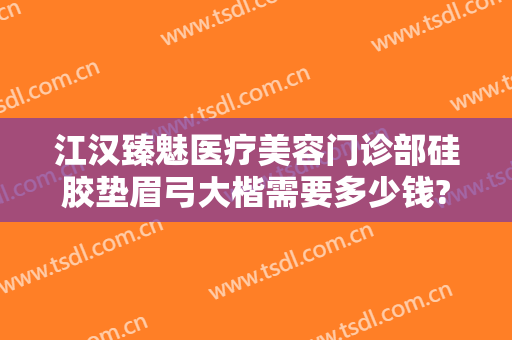 江汉臻魅医疗美容门诊部硅胶垫眉弓大楷需要多少钱?靠谱吗?