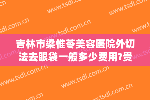 吉林市梁惟苓美容医院外切法去眼袋一般多少费用?贵不贵?(吉林梁惟苓整形医院)