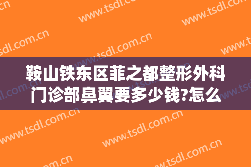 鞍山铁东区菲之都整形外科门诊部鼻翼要多少钱?怎么样?(鞍鼻整形一般多少钱)