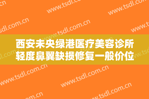 西安未央绿港医疗美容诊所轻度鼻翼缺损修复一般价位是多少费用?靠谱吗?