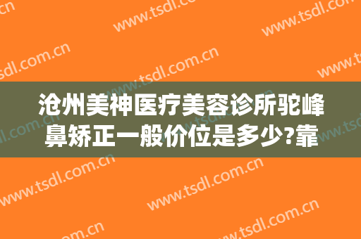 沧州美神医疗美容诊所驼峰鼻矫正一般价位是多少?靠谱吗?(沧州整形美容医院哪里最好)