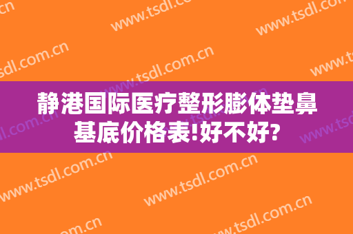 静港国际医疗整形膨体垫鼻基底价格表!好不好?