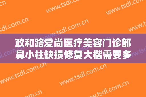 政和路爱尚医疗美容门诊部鼻小柱缺损修复大楷需要多少费用?靠谱吗?