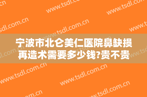 宁波市北仑美仁医院鼻缺损再造术需要多少钱?贵不贵?