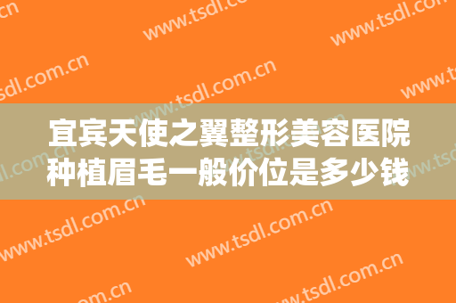 宜宾天使之翼整形美容医院种植眉毛一般价位是多少钱?怎么样?(宜宾天使五官医院怎么样)