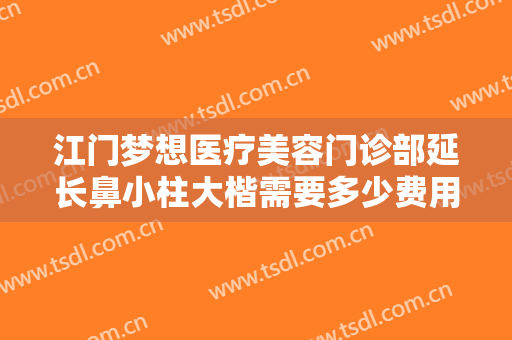 江门梦想医疗美容门诊部延长鼻小柱大楷需要多少费用?有哪些优势?