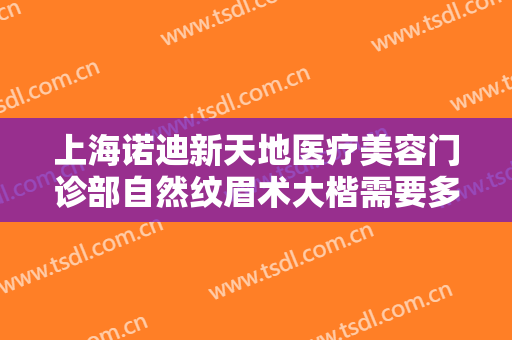 上海诺迪新天地医疗美容门诊部自然纹眉术大楷需要多少钱?需要多久恢复?