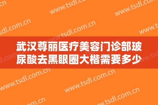 武汉尊丽医疗美容门诊部玻尿酸去黑眼圈大楷需要多少费用?效果怎么样?
