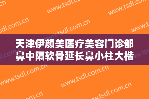天津伊颜美医疗美容门诊部鼻中隔软骨延长鼻小柱大楷需要多少钱?需要多久恢复?