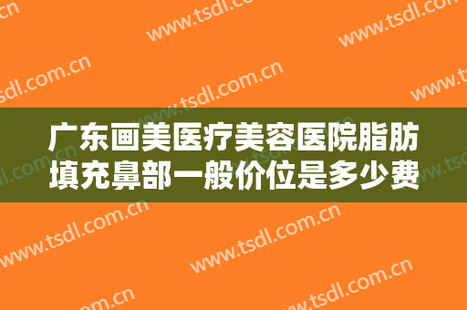 广东画美医疗美容医院脂肪填充鼻部一般价位是多少费用?多长时间恢复?