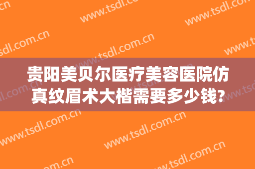 贵阳美贝尔医疗美容医院仿真纹眉术大楷需要多少钱?好不好?(贵阳美贝尔医疗美容整形医院)