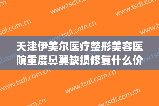 天津伊美尔医疗整形美容医院重度鼻翼缺损修复什么价格?贵不贵?(北京伊美尔做鼻子最好的医生)