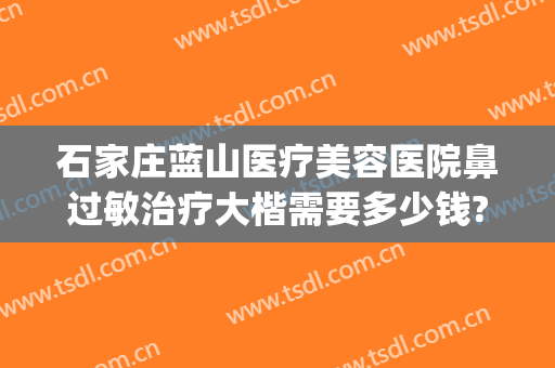 石家庄蓝山医疗美容医院鼻过敏治疗大楷需要多少钱?贵不贵?(石家庄蓝山医疗美容医院医生)