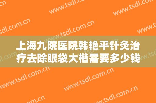 上海九院医院韩艳平针灸治疗去除眼袋大楷需要多少钱?贵不贵?
