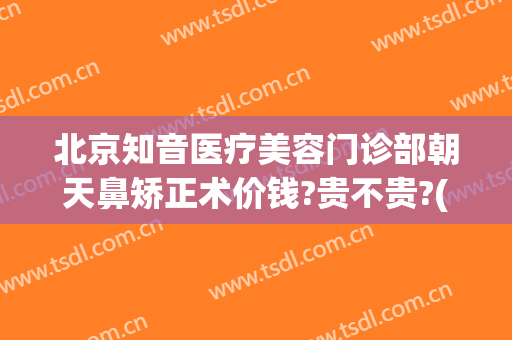 北京知音医疗美容门诊部朝天鼻矫正术价钱?贵不贵?(北京知音整形美容医院怎么样)