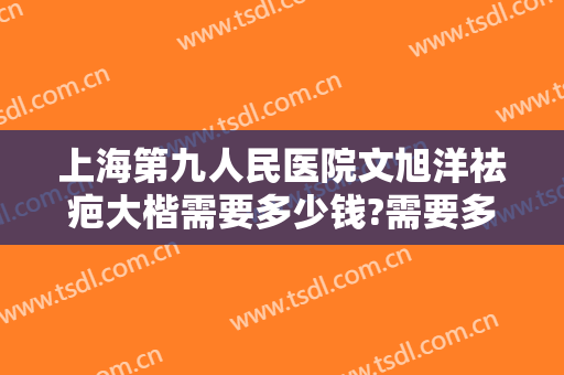 上海第九人民医院文旭洋祛疤大楷需要多少钱?需要多久恢复?