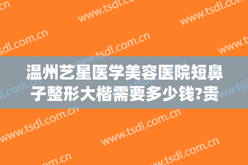 温州艺星医学美容医院短鼻子整形大楷需要多少钱?贵不贵?(温州艺星整形医院医生介绍)