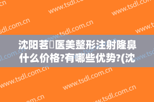 沈阳茗湲医美整形注射隆鼻什么价格?有哪些优势?(沈阳茗湲医美整形医院)