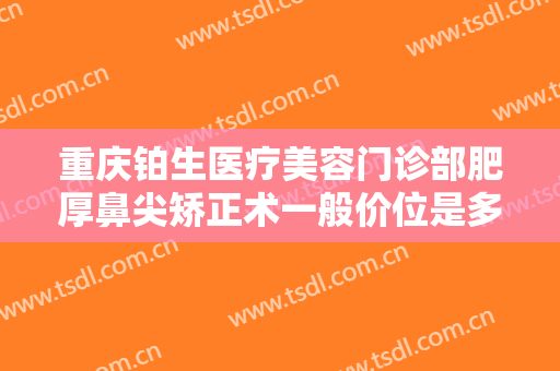 重庆铂生医疗美容门诊部肥厚鼻尖矫正术一般价位是多少费用?可靠吗?