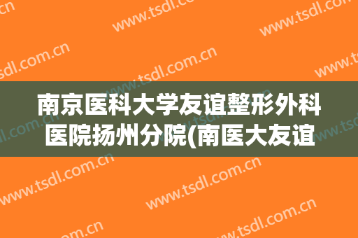 南京医科大学友谊整形外科医院扬州分院(南医大友谊整形扬州门诊部)