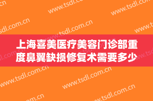 上海喜美医疗美容门诊部重度鼻翼缺损修复术需要多少钱?贵不贵?(上海医美整形修复医院)