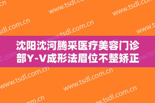 沈阳沈河腾采医疗美容门诊部Y-V成形法眉位不整矫正术一般价位是多少钱?贵不贵?