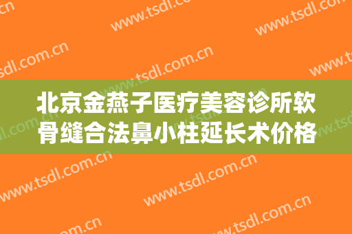 北京金燕子医疗美容诊所软骨缝合法鼻小柱延长术价格?贵不贵?(北京金燕子医疗美容医院)