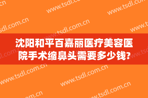 沈阳和平百嘉丽医疗美容医院手术缩鼻头需要多少钱?怎么样?(沈阳百嘉丽整形双眼皮医生)