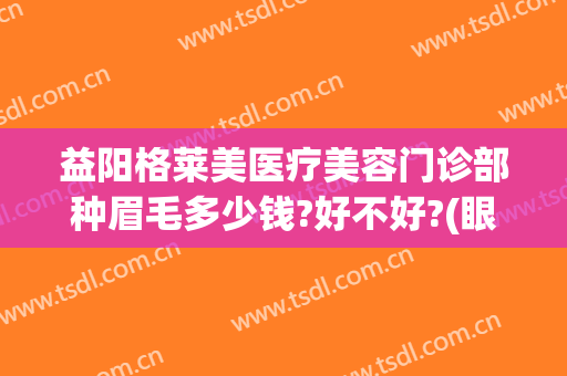 益阳格莱美医疗美容门诊部种眉毛多少钱?好不好?(眼眉整形费用)