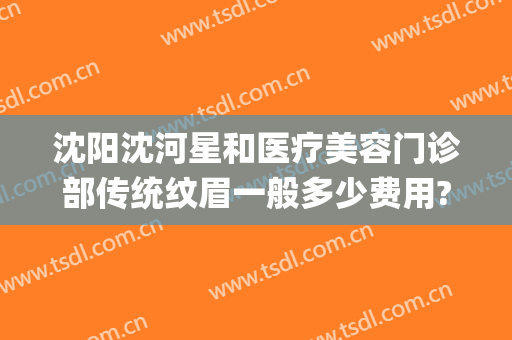 沈阳沈河星和医疗美容门诊部传统纹眉一般多少费用?贵不贵?(沈阳星和医疗美容医院怎么样)