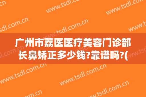 广州市荔医医疗美容门诊部长鼻矫正多少钱?靠谱吗?(广州荔医整形美容医院怎么样)