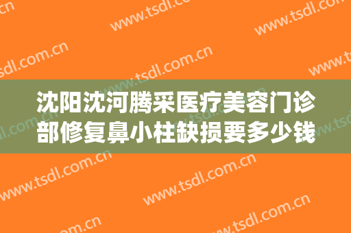 沈阳沈河腾采医疗美容门诊部修复鼻小柱缺损要多少钱?好不好?(沈阳腾采整形医院地址)