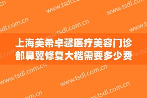 上海美希卓馨医疗美容门诊部鼻翼修复大楷需要多少费用?贵不贵?(上海美希卓馨医疗美容正规吗)
