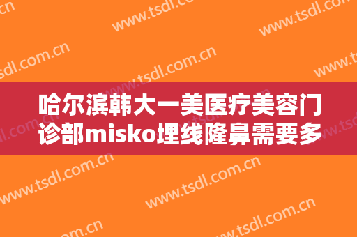 哈尔滨韩大一美医疗美容门诊部misko埋线隆鼻需要多少费用?有哪些优势?