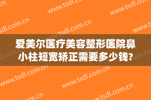 爱美尔医疗美容整形医院鼻小柱短宽矫正需要多少钱?贵不贵?(鼻小柱整形费用)