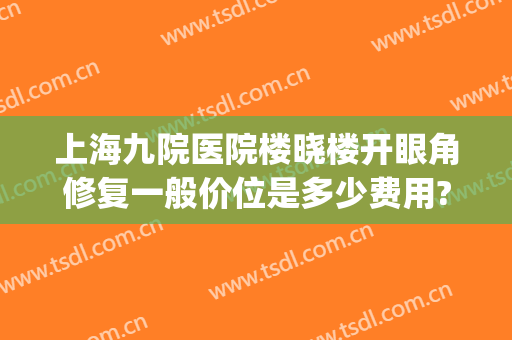 上海九院医院楼晓楼开眼角修复一般价位是多少费用?有哪些优势?(上海九院开眼角最好的医生)