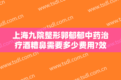 上海九院整形郭郁郁中药治疗酒糟鼻需要多少费用?效果怎么样?