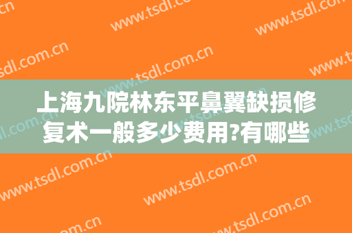 上海九院林东平鼻翼缺损修复术一般多少费用?有哪些优势?(上海九院鼻头鼻翼缩小手术多少钱)