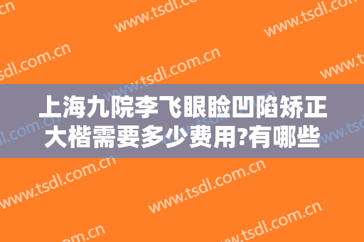 上海九院李飞眼睑凹陷矫正大楷需要多少费用?有哪些优势?