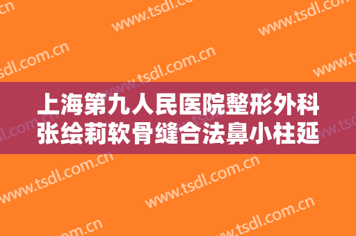 上海第九人民医院整形外科张绘莉软骨缝合法鼻小柱延长术价格表!怎么样?